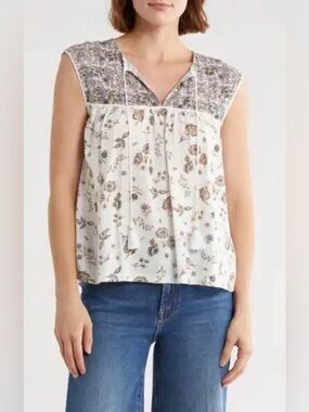 53. Lucky Brand Floral Blouse